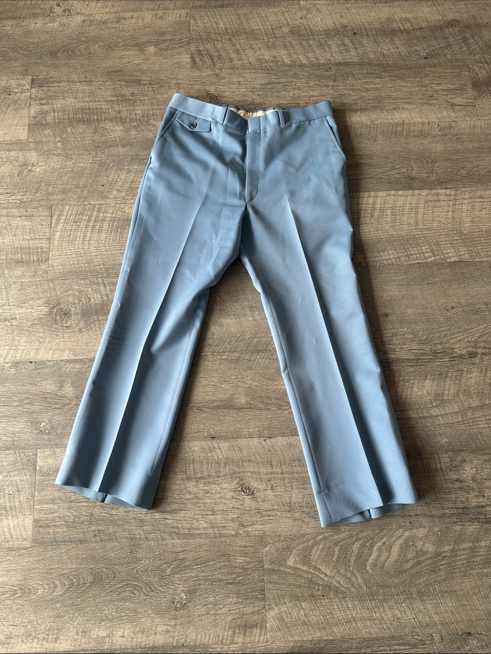 Men's Tailored Dress Pants in Light Blue